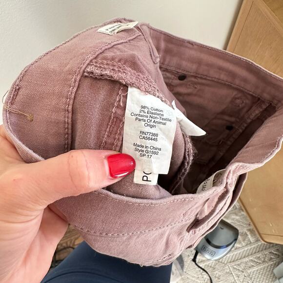 Madewell 9” High Riser Skinny Skinny Crop Jeans in Pink  G1592 - Picture 8 of 8